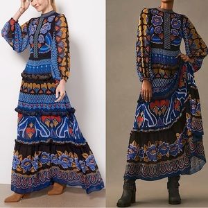 Farm Rio Ainika Sparkle Maxi Dress